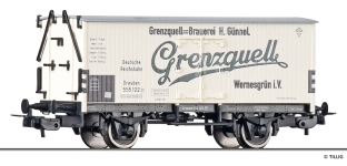 Tillig 77069 - H0 - Kühlwagen Brauerei Grenzquell, DRG, Ep. II